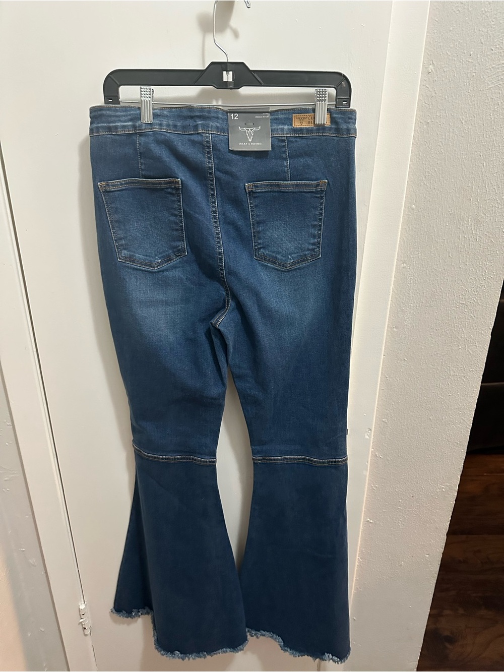 Lucky & Blessed Dark Blue Flare Jeans